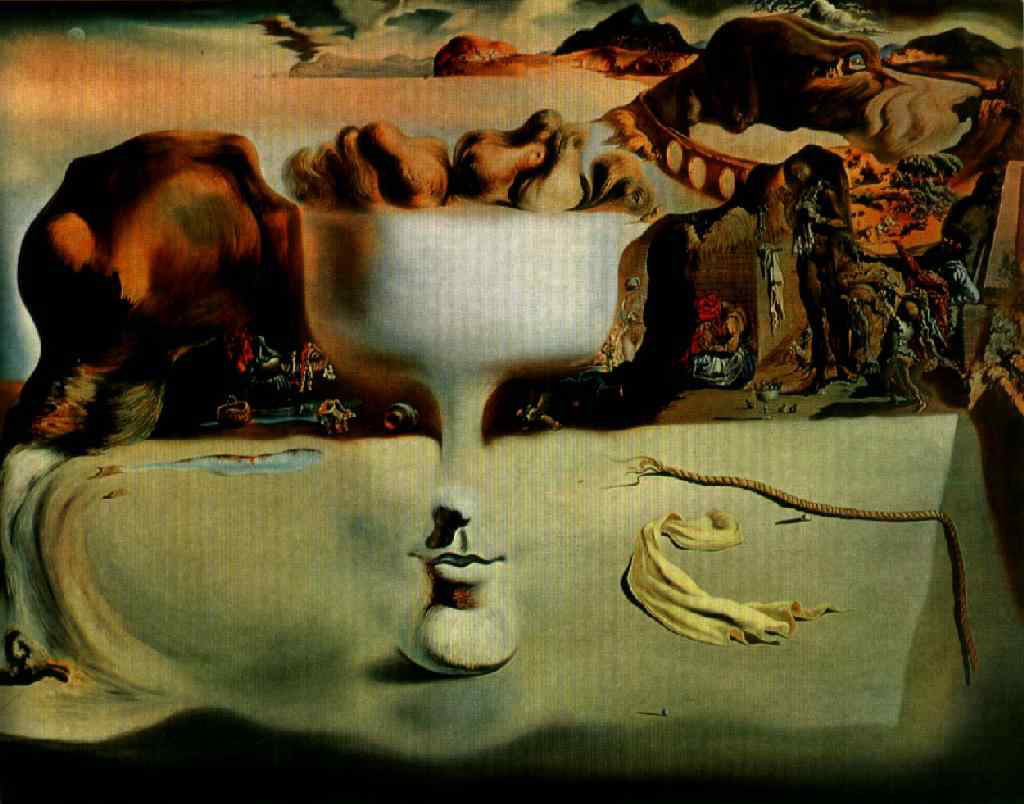Salvador Dali - Apparition of Face and Fruit Dish on a Beach (1938)
